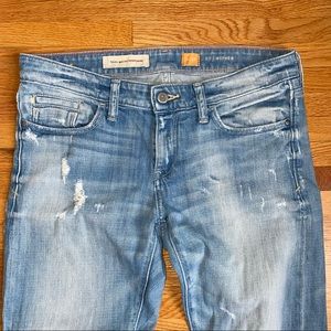Anthropologie Pilcro Denim Boyfriend fit and distressed